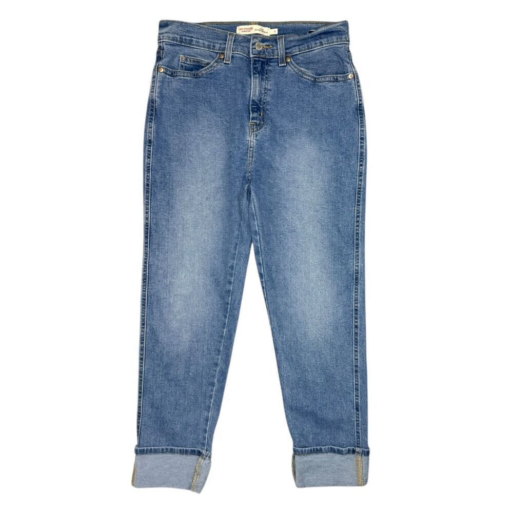 Levi’s Signature Women’s 4 Vintage Mid Rise Boyfriends Jeans Cuffed Ankle‎